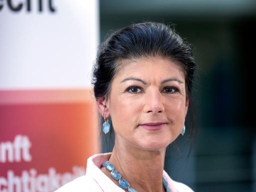 Sahra Wagenknecht bei einer Pressekonferenz des BSW im Reichstagsgebäude. Berlin, 14.05.2024