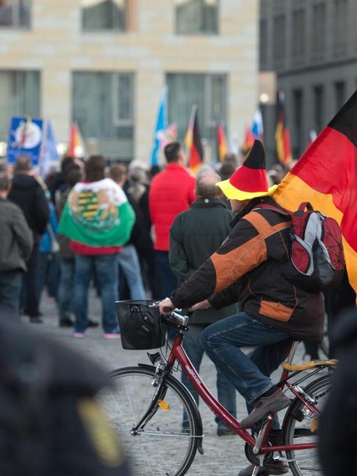 Montagsdemonstration in Dresden.